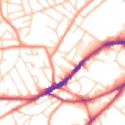 Daytime road noise heatmap for S10 1BS