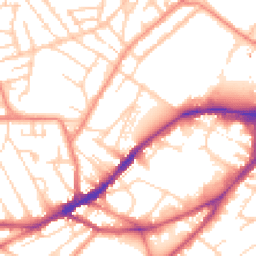 Daytime road noise heatmap for S10 1DA