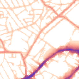 Daytime road noise heatmap for S10 1DF