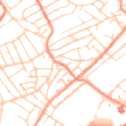 Daytime road noise heatmap for S10 1EE