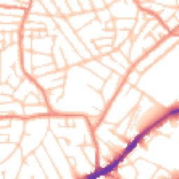Daytime road noise heatmap for S10 1EY