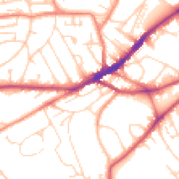 Daytime road noise heatmap for S10 3BZ
