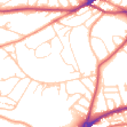 Daytime road noise heatmap for S10 3EA