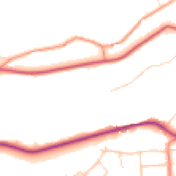 Daytime road noise heatmap for S10 5PX