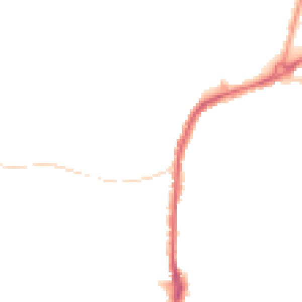 Night-time road noise heatmap for S11 7AN