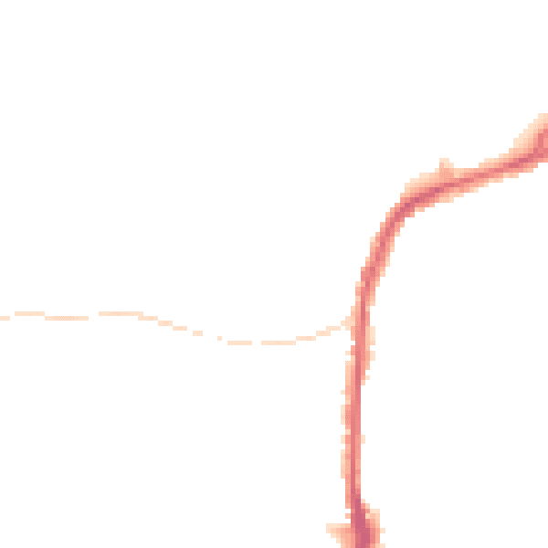 Night-time road noise heatmap for S11 7AR