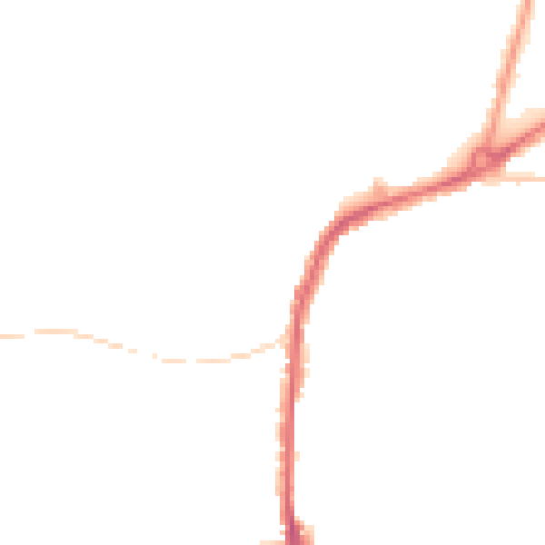 Night-time road noise heatmap for S11 7AS