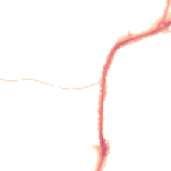 Night-time road noise heatmap for S11 7BN