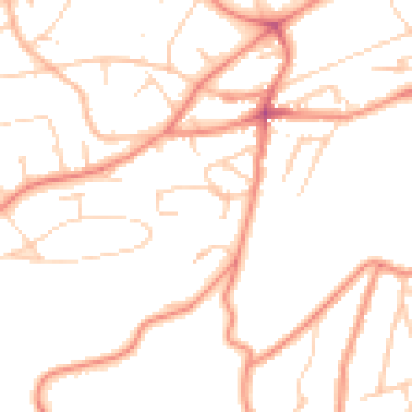 Daytime road noise heatmap for S11 7FD