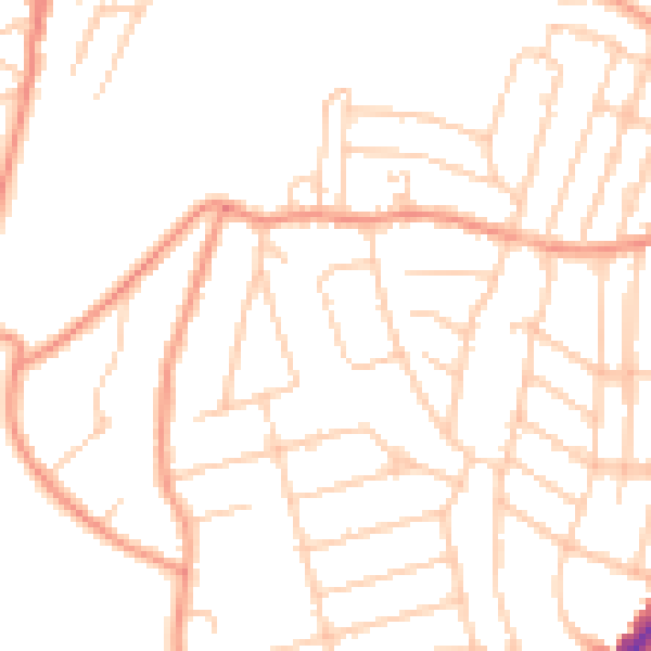 Daytime road noise heatmap for S11 7JT