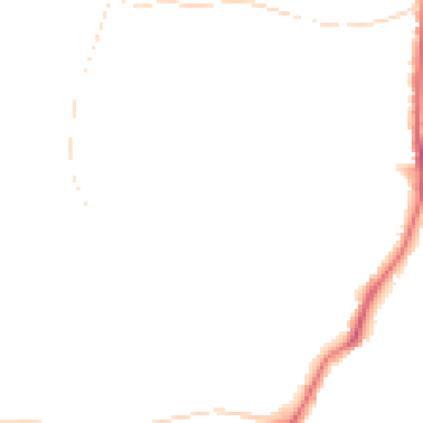 Night-time road noise heatmap for S11 7PE