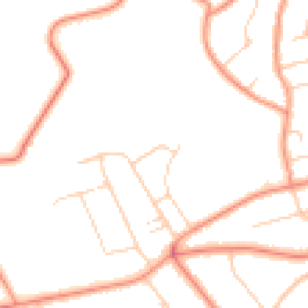 Daytime road noise heatmap for S11 7RB
