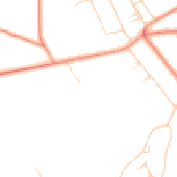 Daytime road noise heatmap for S11 7TA