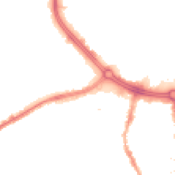 Night-time road noise heatmap for S11 8JB