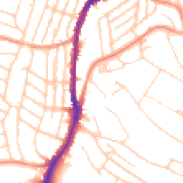 Daytime road noise heatmap for S11 9DF