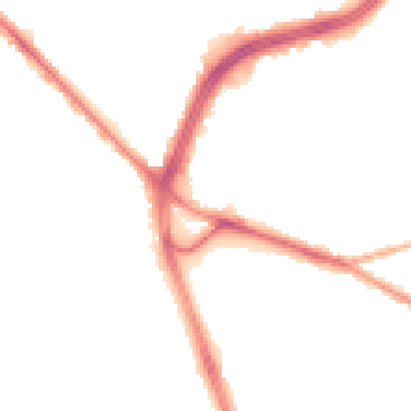 Night-time road noise heatmap for S12 2AA