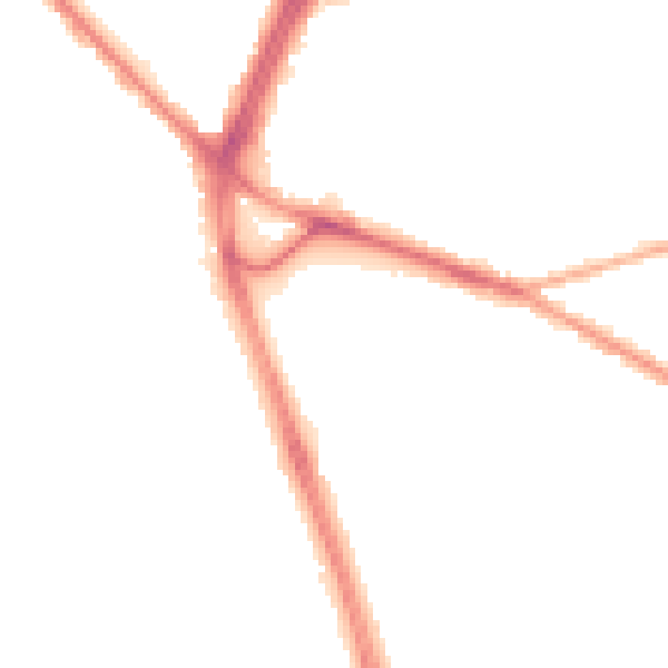 Night-time road noise heatmap for S12 2AN