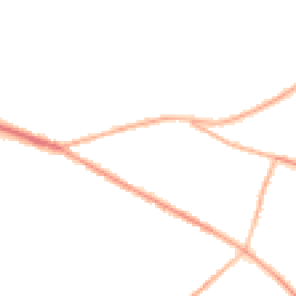 Night-time road noise heatmap for S12 2BE