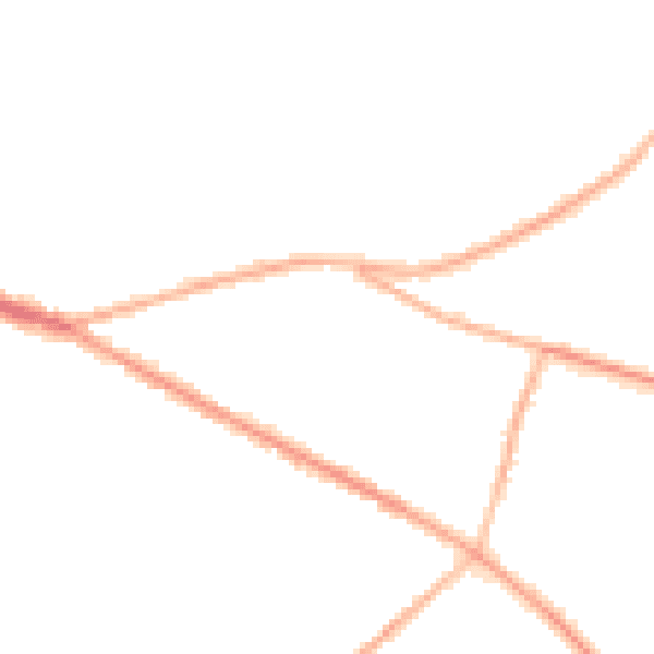 Night-time road noise heatmap for S12 2BH