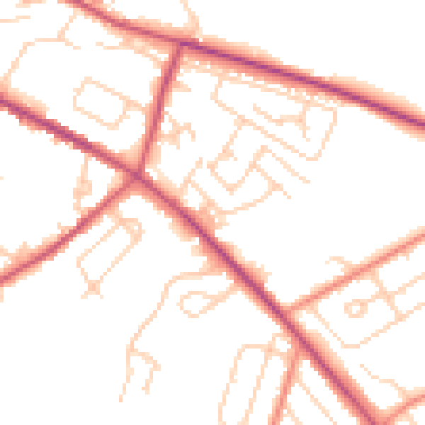 Daytime road noise heatmap for S12 2DL