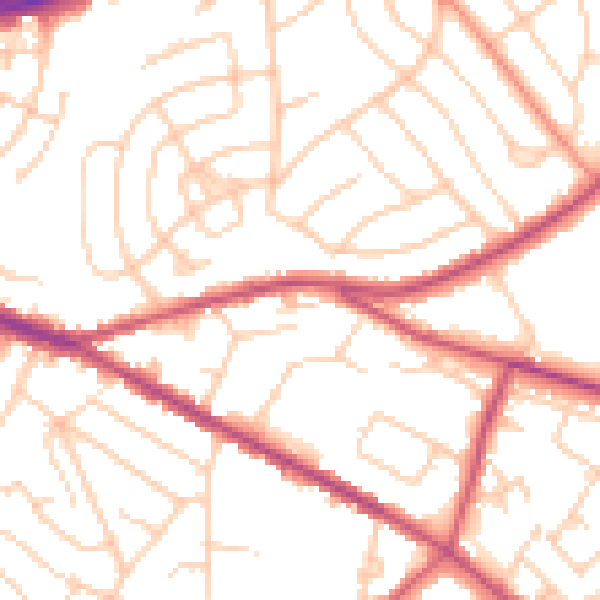 Daytime road noise heatmap for S12 2DS