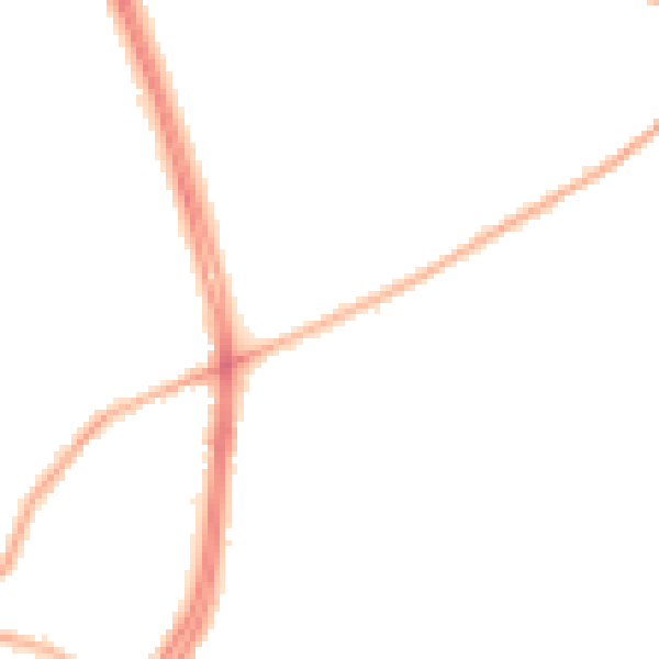 Night-time road noise heatmap for S12 2EE