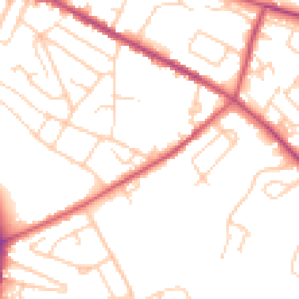 Daytime road noise heatmap for S12 2GT