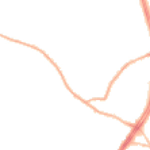 Night-time road noise heatmap for S12 2QR