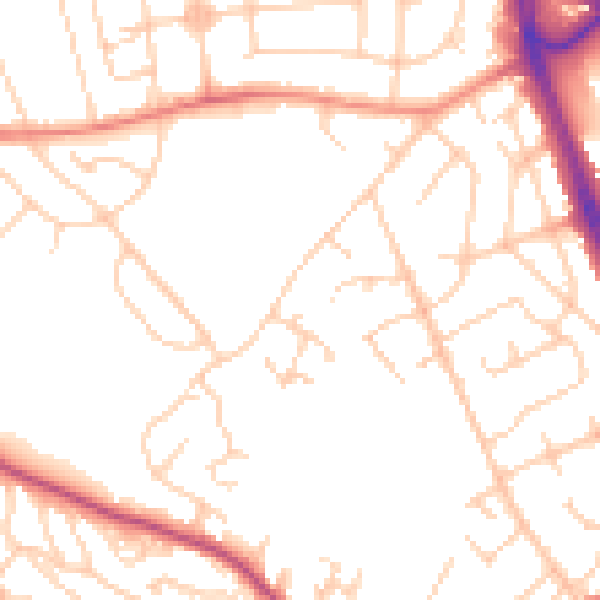 Daytime road noise heatmap for S12 2SP