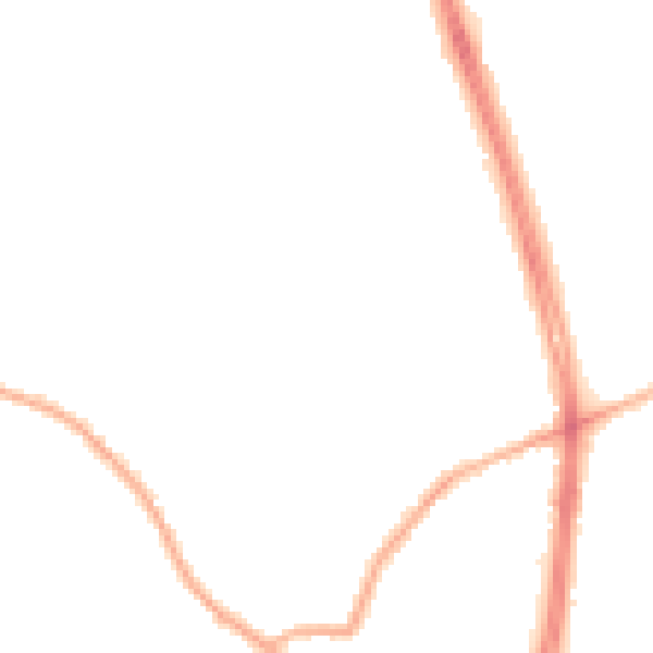 Night-time road noise heatmap for S12 2SW