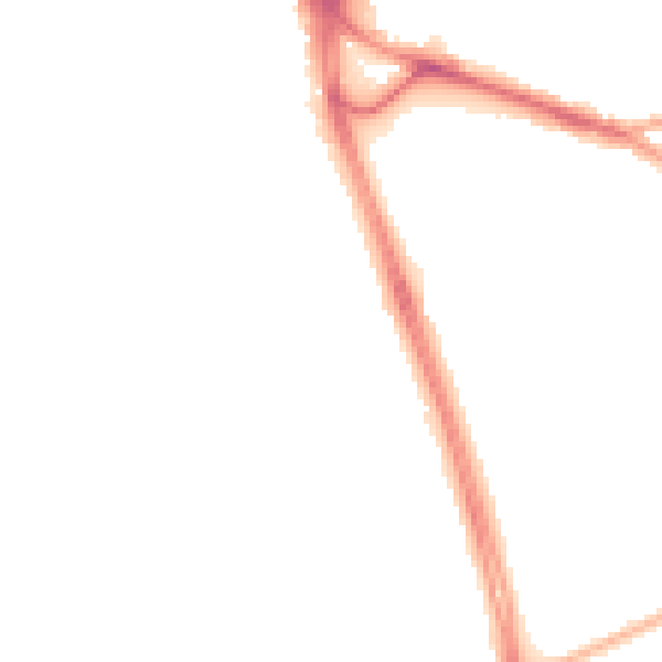Night-time road noise heatmap for S12 2TH