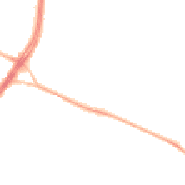 Night-time road noise heatmap for S12 3FD