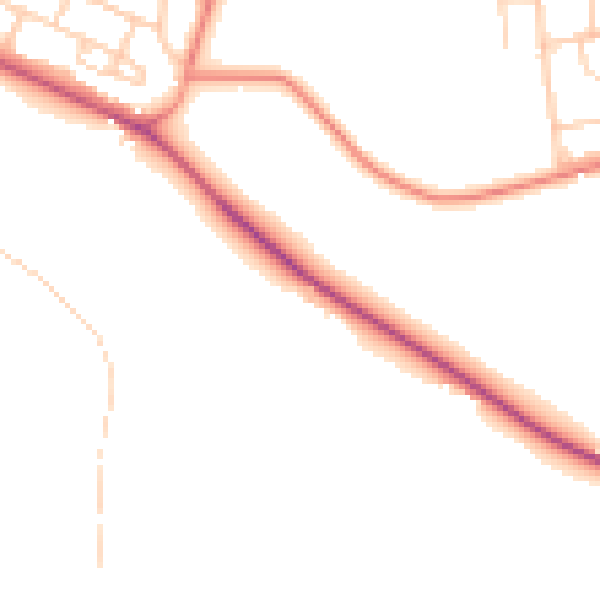 Daytime road noise heatmap for S12 3GB