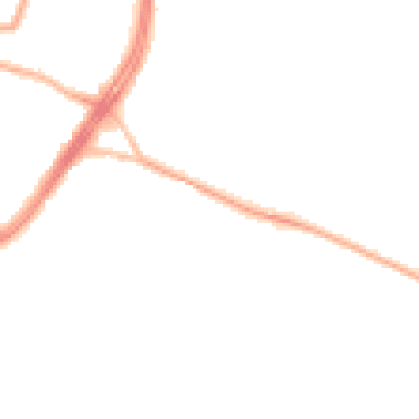 Night-time road noise heatmap for S12 3GN