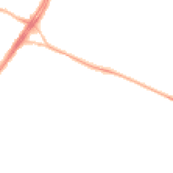 Night-time road noise heatmap for S12 3HA