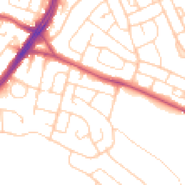 Daytime road noise heatmap for S12 3HD