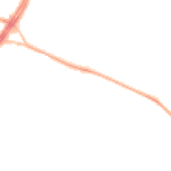 Night-time road noise heatmap for S12 3HS