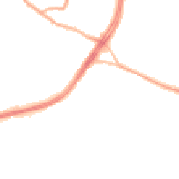 Night-time road noise heatmap for S12 3LA