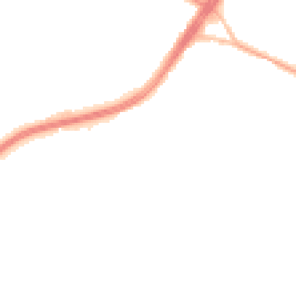 Night-time road noise heatmap for S12 3LJ