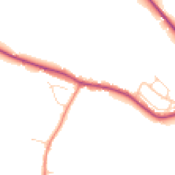 Daytime road noise heatmap for S12 3XF