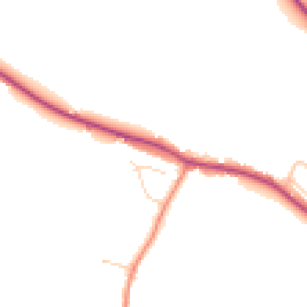 Daytime road noise heatmap for S12 3XJ