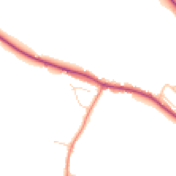 Daytime road noise heatmap for S12 3XN
