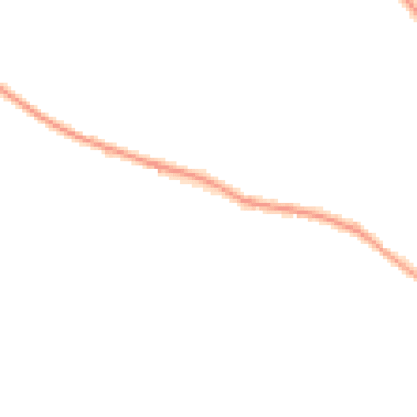 Night-time road noise heatmap for S12 3XN