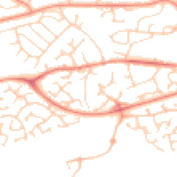 Daytime road noise heatmap for S12 4LF