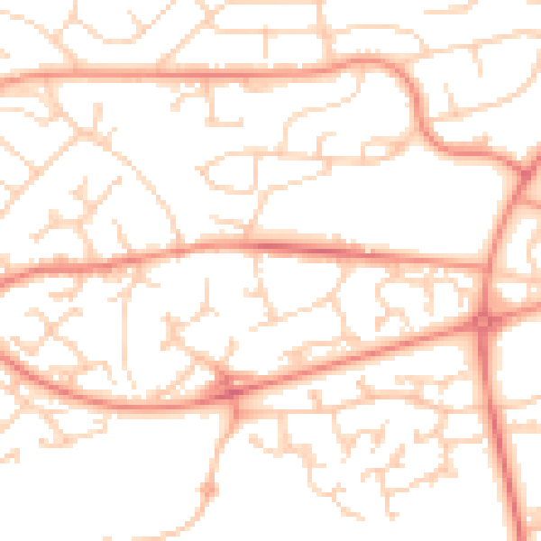 Daytime road noise heatmap for S12 4LG