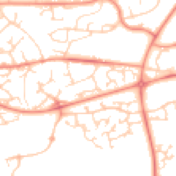 Daytime road noise heatmap for S12 4LH