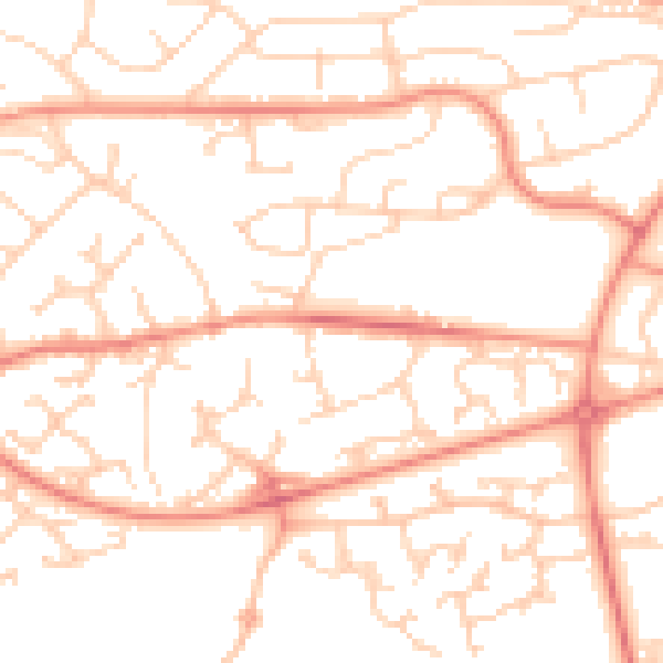 Daytime road noise heatmap for S12 4LP