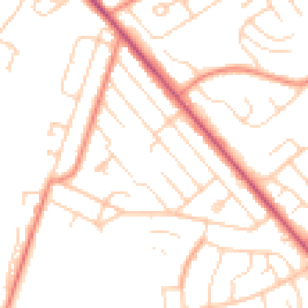 Daytime road noise heatmap for S12 4YL