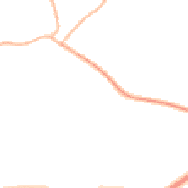 Night-time road noise heatmap for S13 7AD