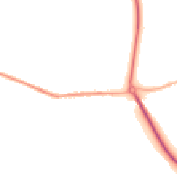 Night-time road noise heatmap for S13 7BB